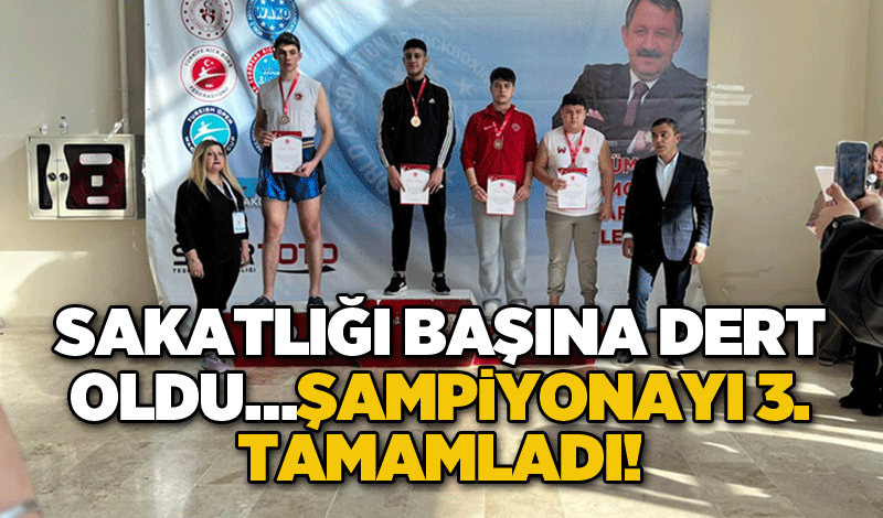 Sakatlığı başına dert oldu…Şampiyonayı 3. tamamladı!