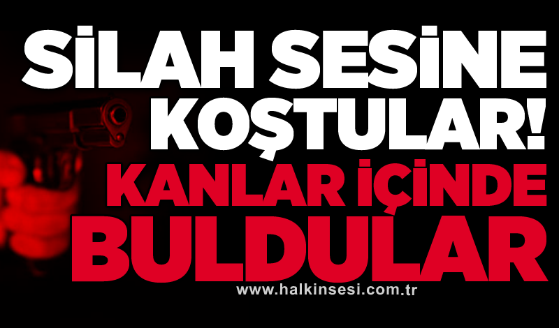 Silah sesine koştular! Kanlar içinde buldular