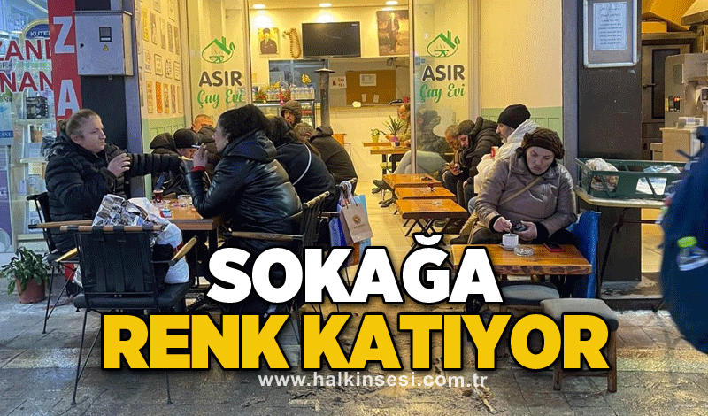 Sokağa renk katıyor