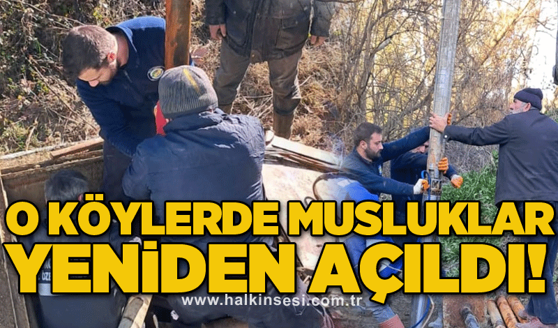 O köylerde musluklar yeniden açıldı!