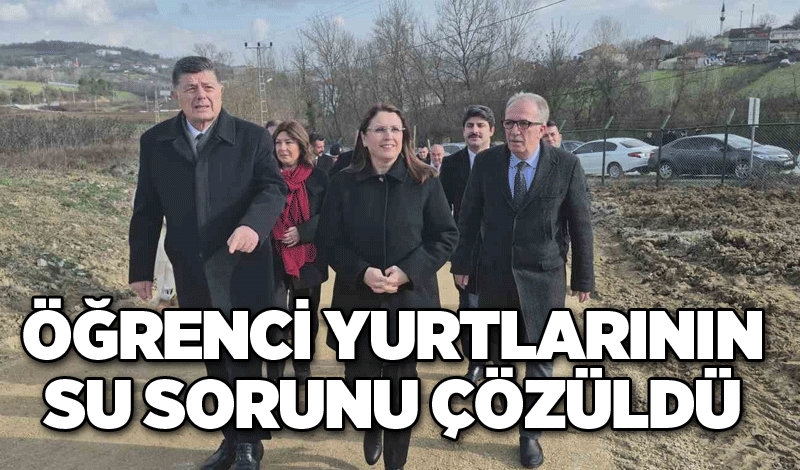 Öğrenci yurtlarının su sorunu çözüldü