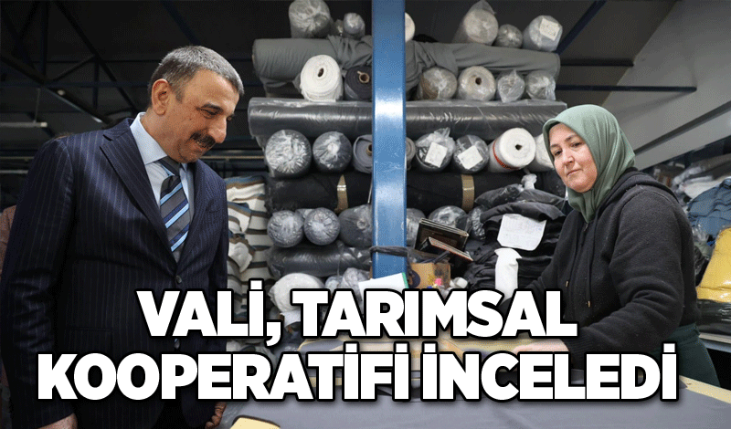 Vali, Tarımsal kooperatifi inceledi