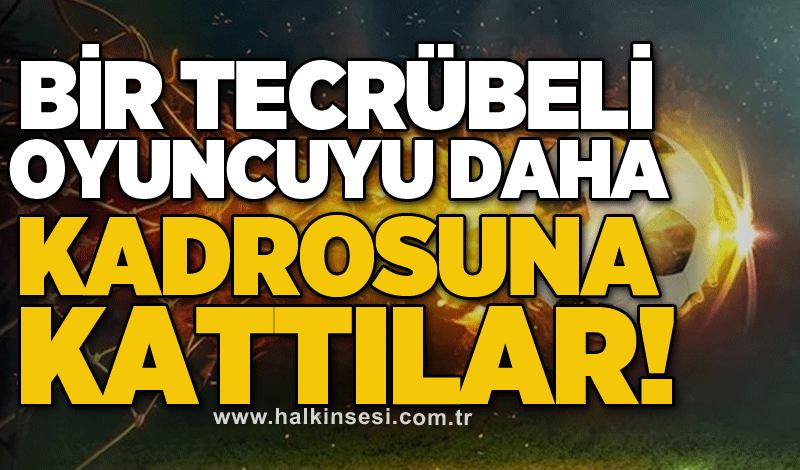 Bir tecrübeli oyuncuyu daha kadrosuna kattılar!