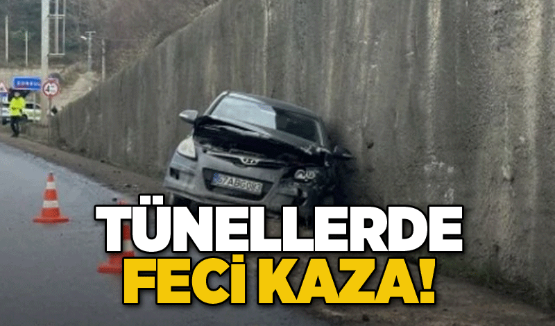 Tünellerde feci kaza!