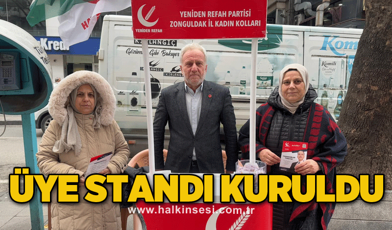 Üye standı kuruldu