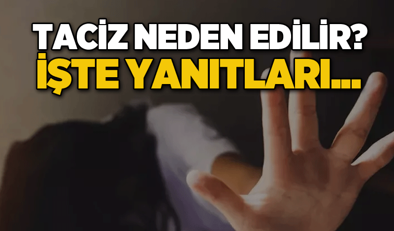 Taciz neden edilir? İşte yanıtları..