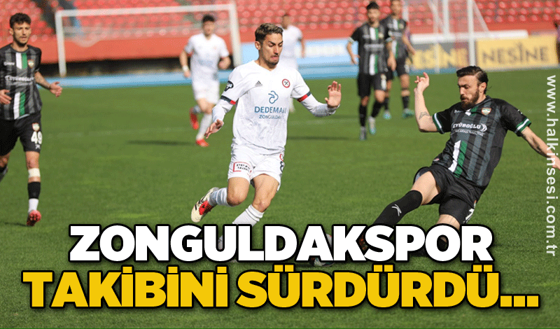 Zonguldakspor takibini sürdürdü…