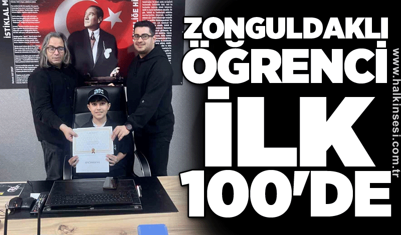 Zonguldaklı öğrenci ilk 100'de