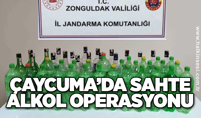 Çaycuma’da Sahte alkol operasyonu