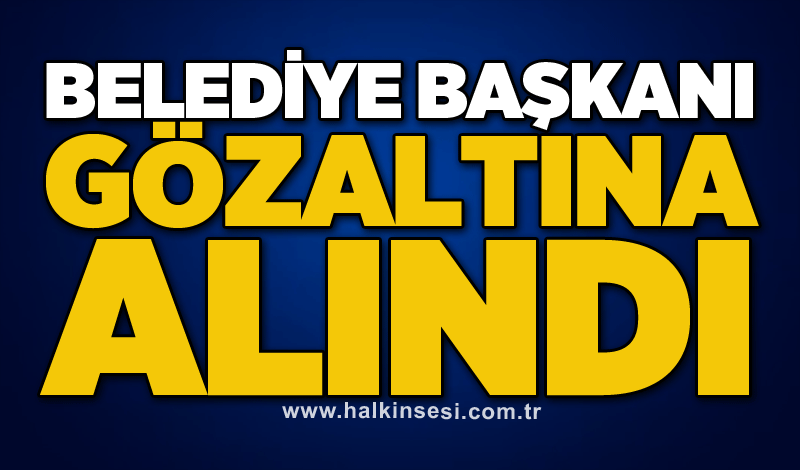 Belediye Başkanı gözaltına alındı