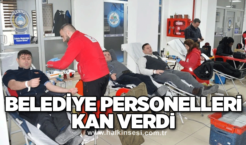 Belediye personelleri kan verdi