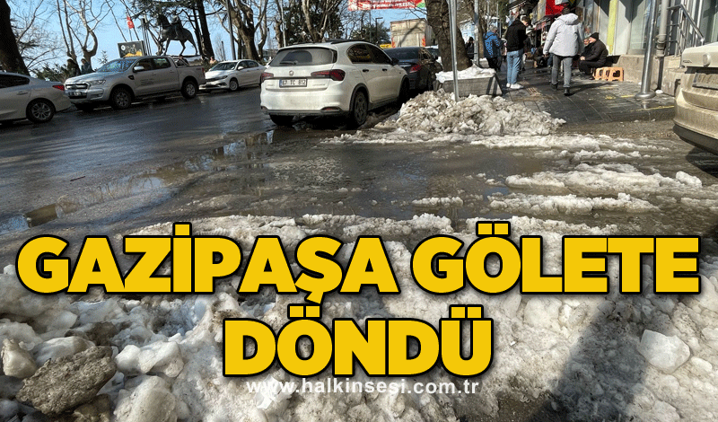 Gazipaşa gölete döndü