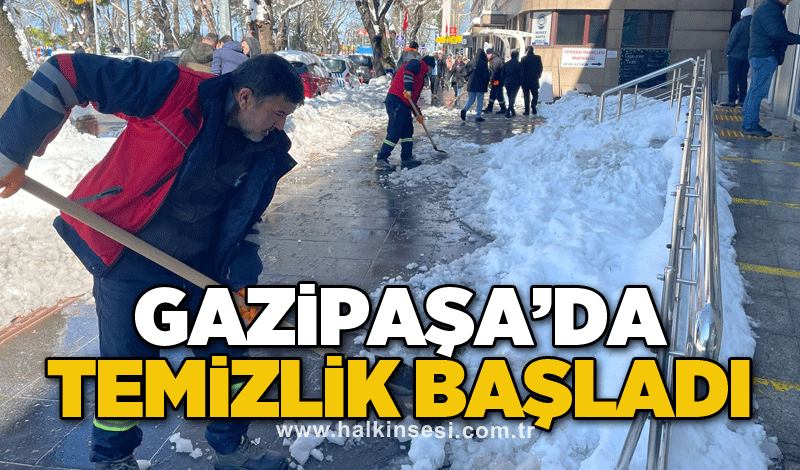 Gazipaşa’da temizlik başladı