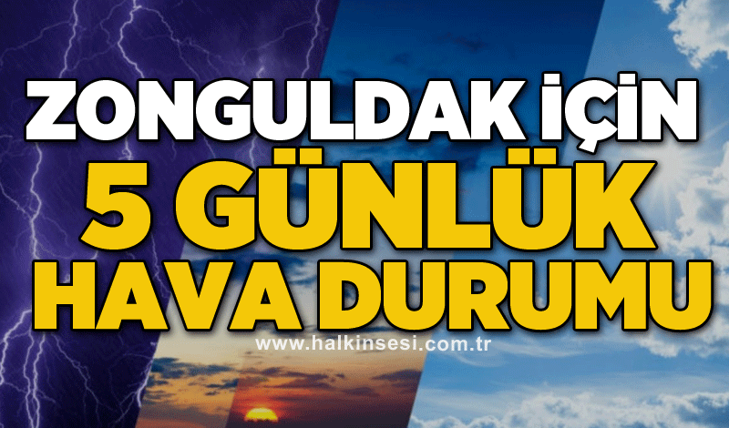 Zonguldak için 5 günlük hava durumu