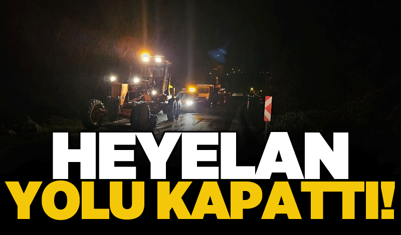 Kastamonu-Bartın karayolu heyelan sebebiyle ulaşıma kapandı