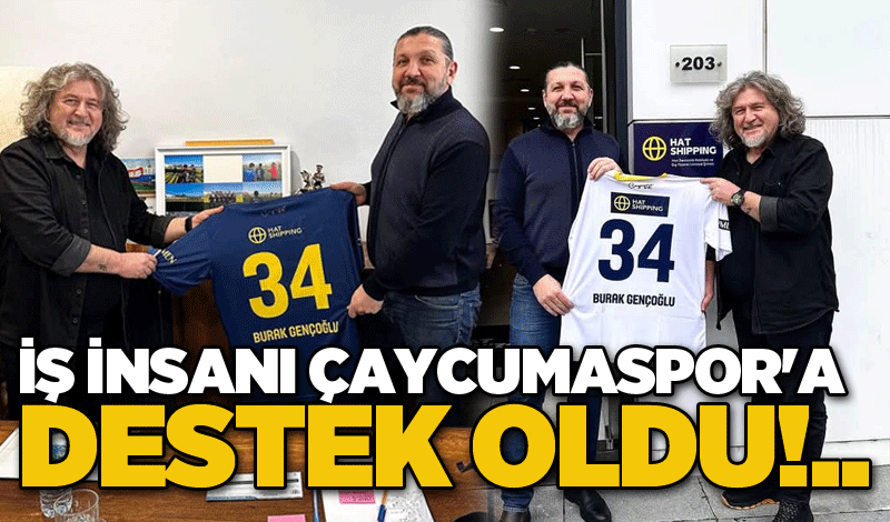 İş İnsanı Çaycumaspor'a destek oldu!..