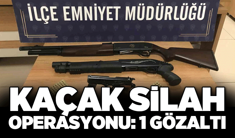 Kaçak silah operasyonu: 1 gözaltı