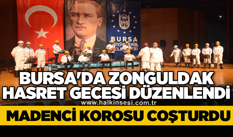 Bursa'da Zonguldak Hasret gecesi düzenlendi