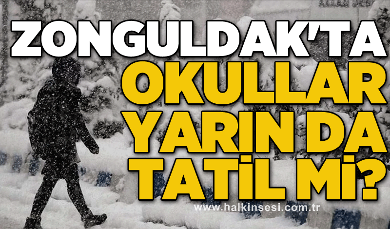 Zonguldak'ta okullar yarın da tatil mi?