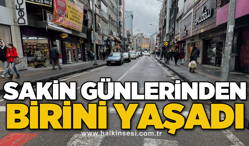 Sakin günlerinden birini yaşadı