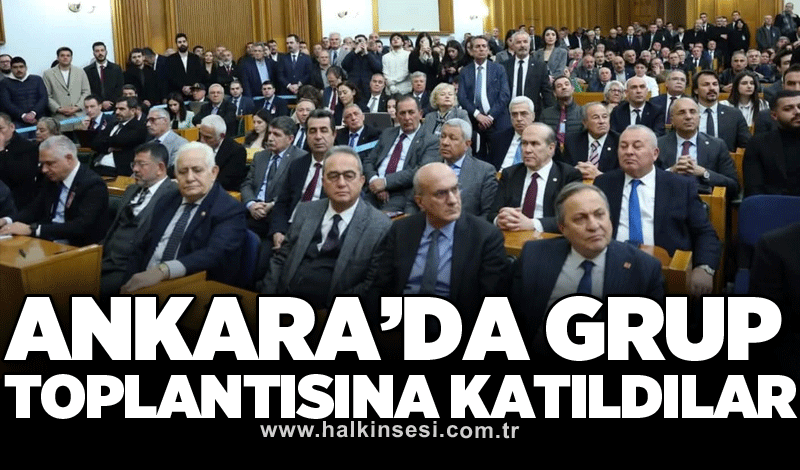 Ankara’da grup toplantısına katıldılar