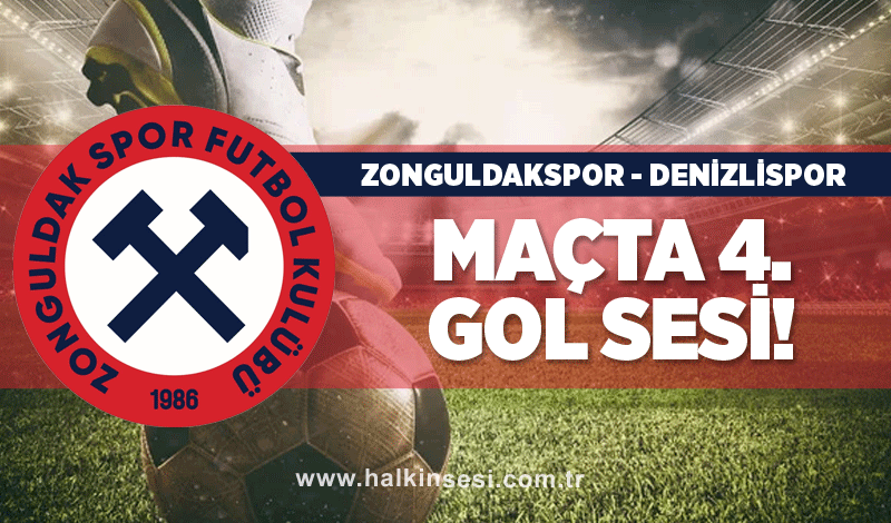 Zonguldakspor-Denizlispor maçında 4. Gol Sesi