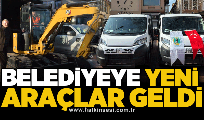 Belediyeye yeni araçlar geldi