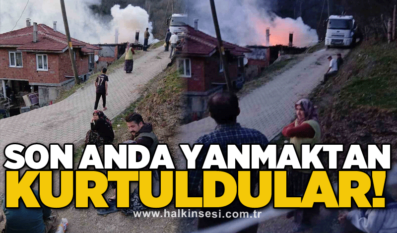 Son anda yanmaktan kurtuldular!