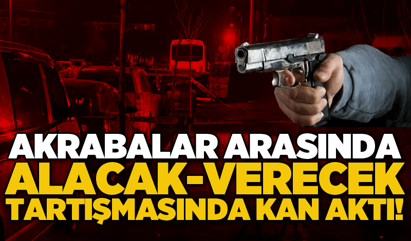 Akrabalar arasında alacak-verecek tartışmasında kan aktı!