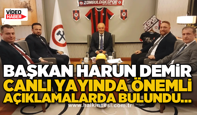 Başkan Harun Demir canlı yayında önemli açıklamalarda bulundu….