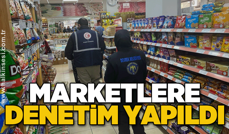 Marketlere denetim yapıldı