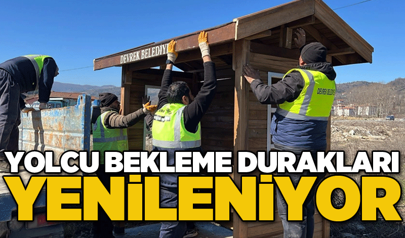 Yolcu bekleme durakları yenileniyor