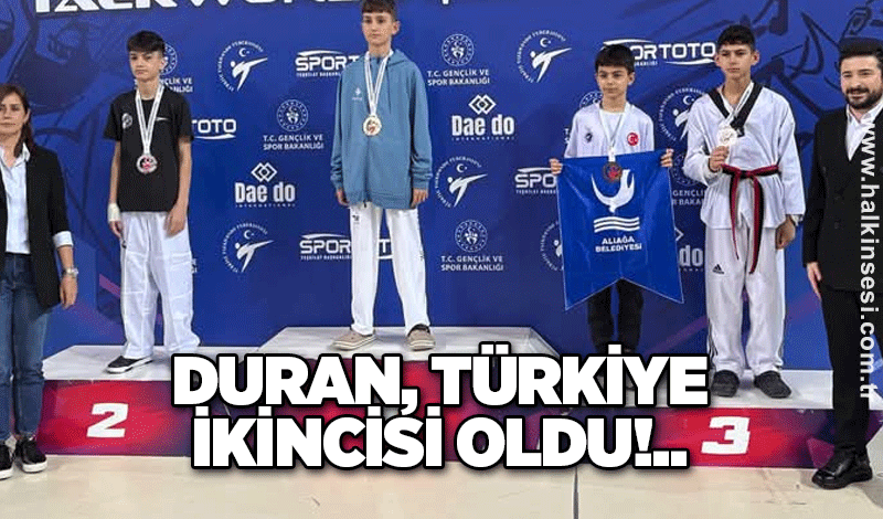 Duran, Türkiye ikincisi oldu!..