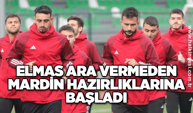 Elmas ara vermeden Mardin hazırlıklarına başladı