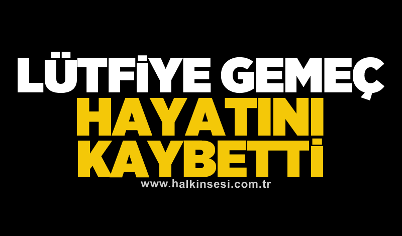 Lütfiye Gemeç hayatını kaybetti