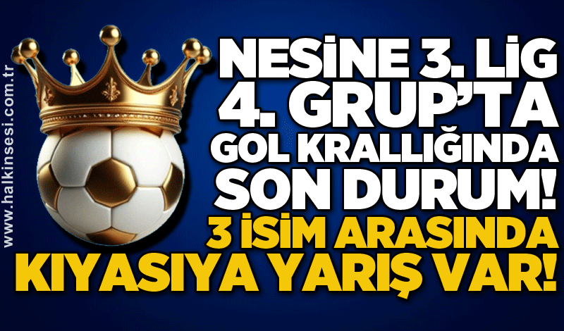 Nesine 3. Lig 4. Grup’ta gol krallığında son durum! 3 İsim arasında kıyasıya yarış var!