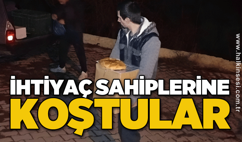 İhtiyaç sahiplerine koştular