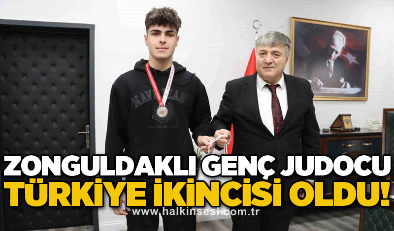 Zonguldaklı genç judocu Türkiye ikincisi oldu