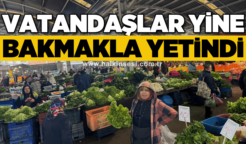 Vatandaşlar yine bakmakla yetindi