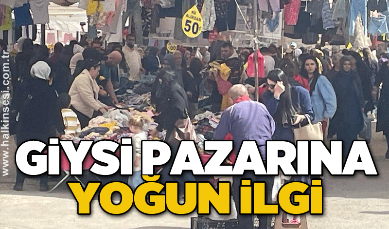 Giysi pazarına yoğun ilgi