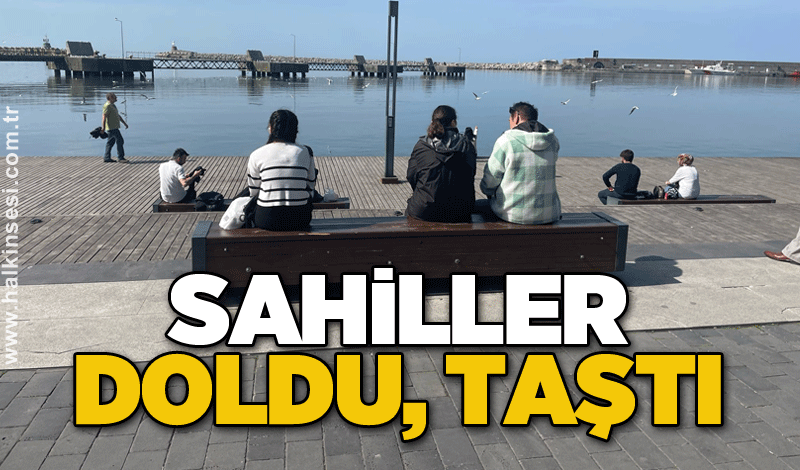 Sahiller doldu, taştı