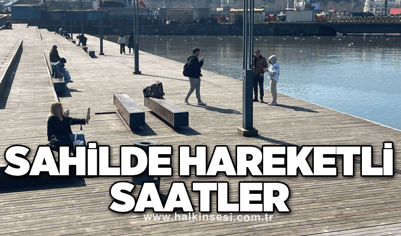 Sahilde hareketli saatler