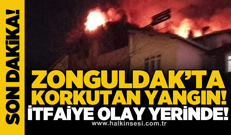 Zonguldak'ta korkutan yangın! İtfaiye olay yerinde!