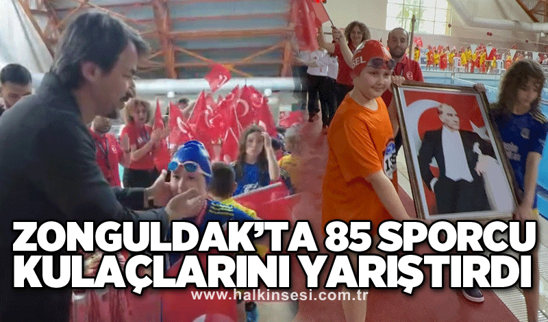Zonguldak’ta 85 sporcu kulaçlarını yarıştırdı