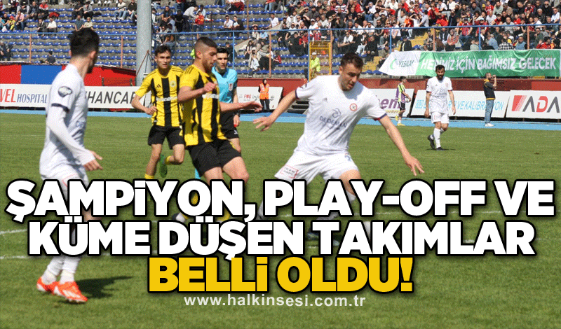 Şampiyon, play-off ve küme düşen takımlar belli oldu