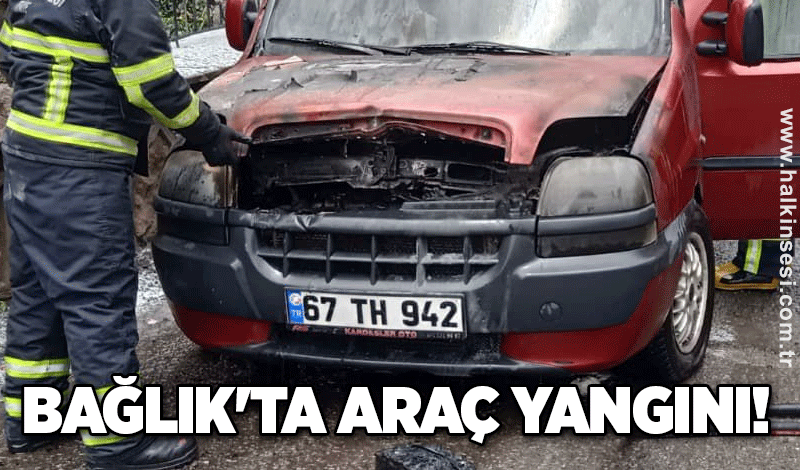 Bağlık'ta araç yangını!