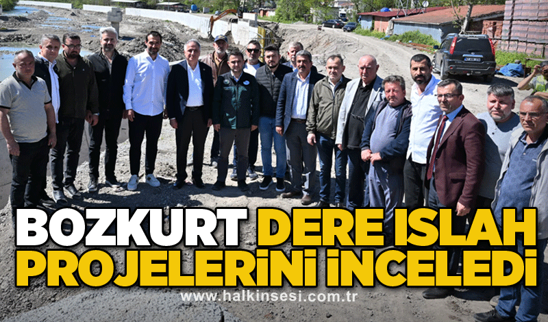 Bozkurt dere ıslah projelerini inceledi