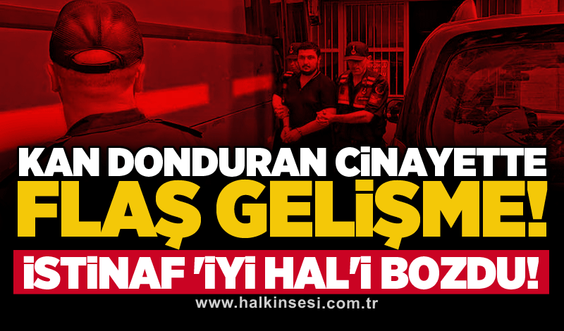Kan donduran cinayetinde flaş gelişme! İstinaf 'İyi Hal'i bozdu!