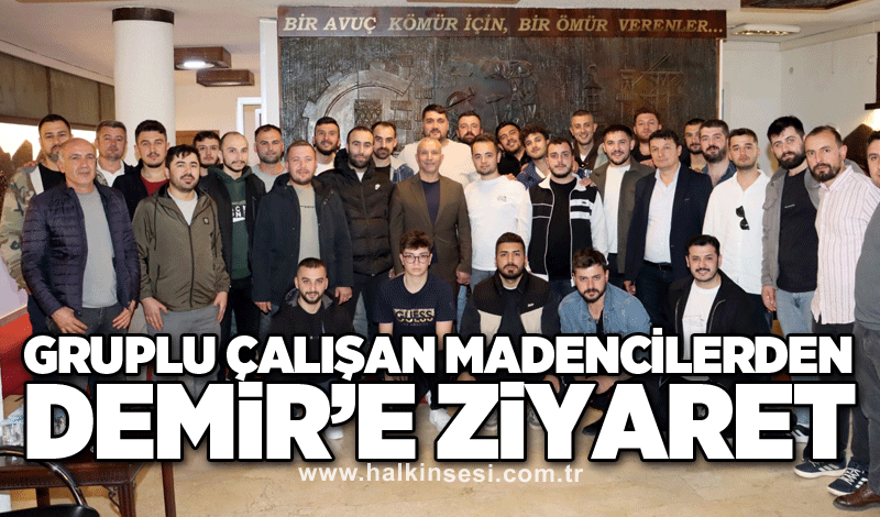 GRUPLU ÇALIŞAN MADENCİLERDEN DEMİR’E ZİYARET
