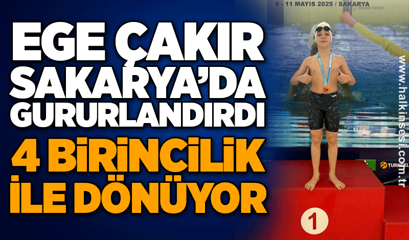 EGE ÇAKIR SAKARYADA GURURLANDIRDI 4 BİRİNCİLiK İLE DÖNÜYOR